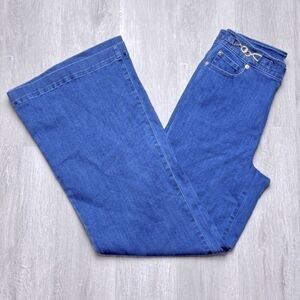 INC Women's NWT High Rise Wide Leg Kick Flare Jeans 6/28